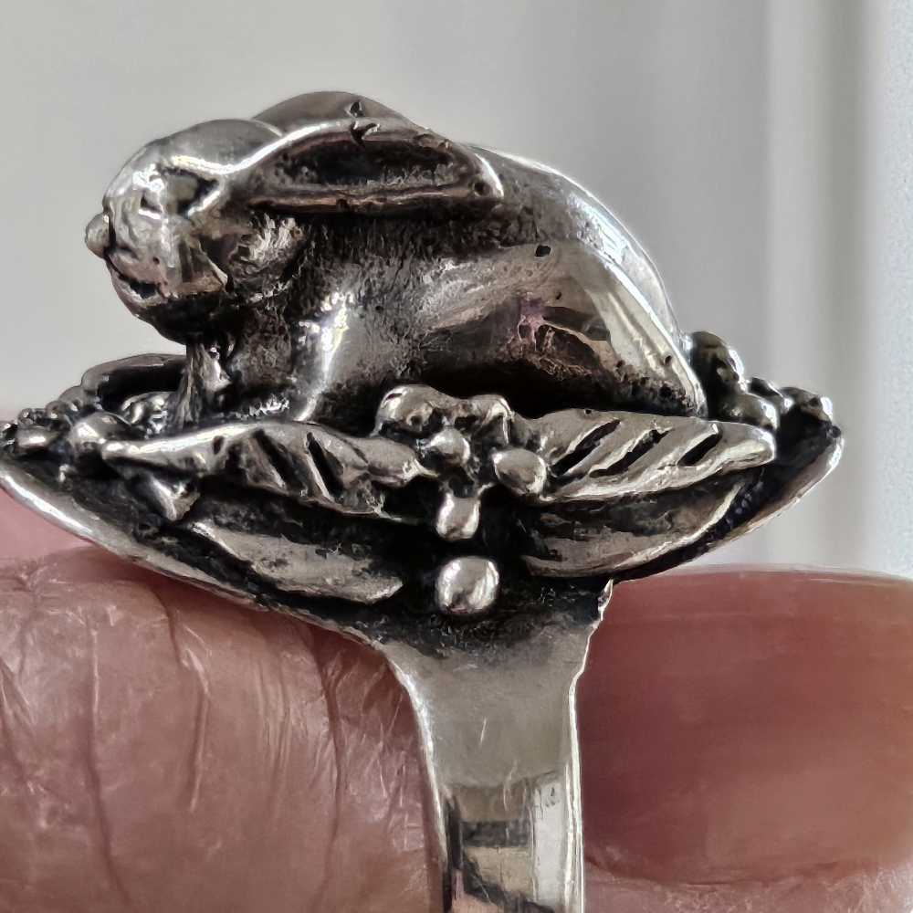 Sterling Silver Bunny Ring